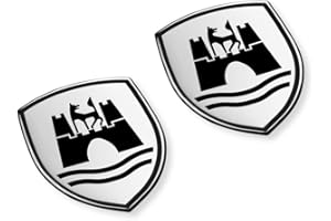 Volkswagen 5C0064317ASXRW zestaw folii dekoracyjnych, herb Wolfsburg emblemat satynowy czarny chrom połysk
