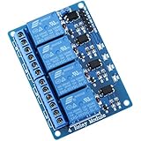 ELEGOO Relay Module 4 Channel DC 5V with Optocoupler for Arduino UNO R3 Kit MEGA 2560 Project 1280 DSP ARM PIC AVR STM32 Raspberry Pi Arduino Relay