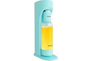 Drinkmate OmniFizz Sparkling Water and Soda Maker, Carbonates Any Drink Not Just Water, Fizzy Drink Maker, Water Carbonator, Sparkling Water Machine, CO2 Cylinder Not Included, Arctic Blue