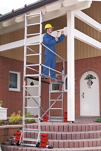 Hailo 9475-051 Grund- und Aufbaugerüst 5m inkl. Wandhalterung - 4