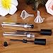 eBoot 8ml Empty Mascara Tube with Eyelash Wand Eyelash Cream Container Bottle, Rubber Inserts, Funnels Set for Castor Oil
