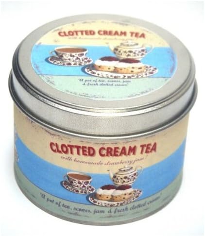 Martin Wiscombe 1-Piece Soya and Bees Wax Clotted Cream Candle, Assorted Colors