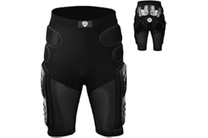 SHUAIGUO Protection de la Hanche Pantalon d'armure d'équitation Short de Protection pour Moto VTT vélo Ski Patinage Snowboard, S