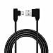 Produktbild Micro USB Cable superior ZRL® Nylon Litzen 90 Grad rechter Winkel Micro USB bis 90 Grad Left Angle USB schnelle Daten Sync für Samsung, Kindle, HTC, Nexus, LG, Sony, Nokia, Motorola und mehr