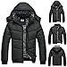Produktbild Hoodie Daunenmantel,Sonnena Herren Freizeit Warme Pufferjacke Reißverschluss Winterjacke Outwear Casual Übergröße Gepolsterte Kapuze Wintermantel Strickjacke Bluse