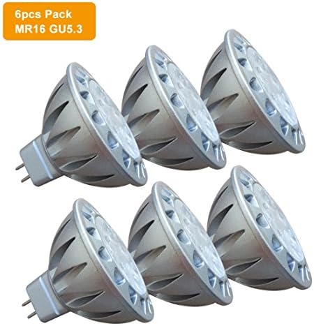 GU5.3 12V MR16 LED Bulbs 50W Halogen Equivalent, AlideTech 7W Warm White 2700K Led Spotlight Bulb, GU 5.3 Fitting, 560LM, 38 Degree, 6pcs Pack