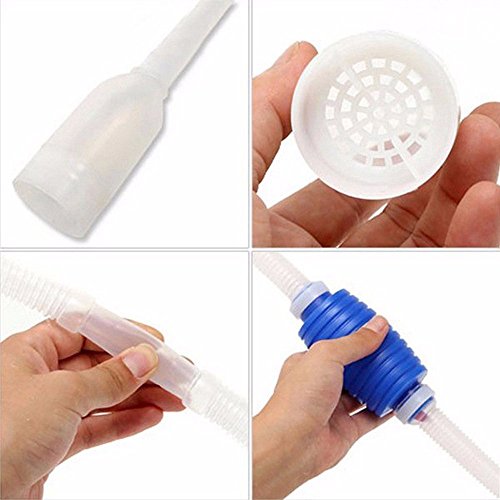 Limpiafondos acuario accesorio sifon limpieza pecera tubo saca agua