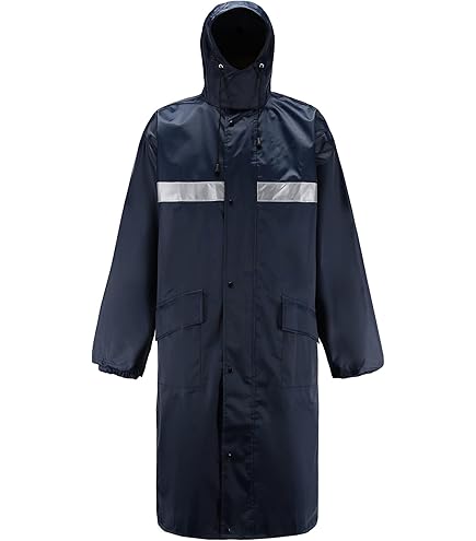 Portwest Impermeabile Classico - Taglia XXXL, Blu Marino, Leggero, Con Cuciture Nastrate E Zip Frontale - Foto 8