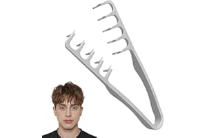 YOEZUO 2 Pcs Peigne à Textures, Brosse à Cheveux Coiffante Outil Volumateur Roots pour Franges, Peigne Texturé pour Hommes et Femmes