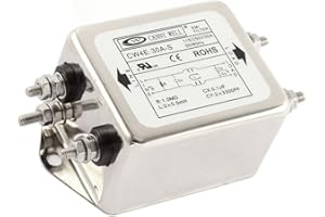 YXQ Power EMI Filter General Purpose Single Phase AC 115/250V 30A Noise Suppressor, CW4E-30A-S
