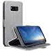 Produktbild Galaxy S8 Plus Tasche, Terrapin Leder Tasche Case Hülle im Bookstyle mit Standfunktion Kartenfächer für Samsung Galaxy S8 Plus Hülle Grau