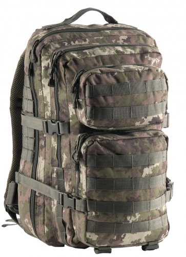 Pack de asalto MOLLE táctico con mochila de patrulla 50L, Vegetato