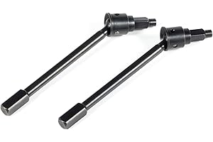 AMK UTB18 RC eje de transmisión delantero y trasero CVD para eje axial RC Crawler 1/18 UTB18 Capra Unlimited Trail Buggy RTR parte de actualización (2 ejes de transmisión delanteros)