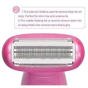Women Shaver, [Elegant Design] 3 in 1 Waterproof Electric Lady Shaver/Razor/Facial Cleansing Brush/4D Massager Body&Face… - Image 6