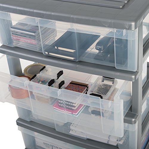 Iris Ohyama- Torre de Almacenamiento Grande Sobre Ruedas Modelo 125012 WC-N603 Wide Chest pl stico Plata 4 tiroirs reviews Iris Ohyama- Torre de Almacenamiento Grande Sobre Ruedas Modelo 125012 WC-N603 Wide Chest pl stico Plata 4 tiroirs
