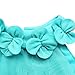 iiniim Baby Girls Princess One-piece Romper Flower Dress Blue 9-12 Months