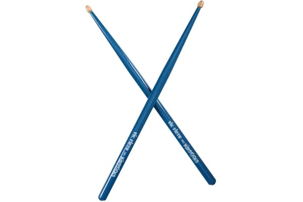 Vic Firth Baguettes de Batterie pour Enfant, Caryer Américain, Bout en Bois, Bleu
