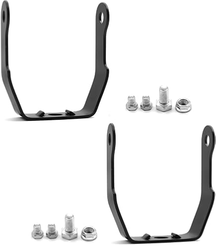 Supports De Phares Additionnels Moto 33mm - Lot De 2, Réglables 360°, En Alliage, Noir, Pour Tout-terrain - 10