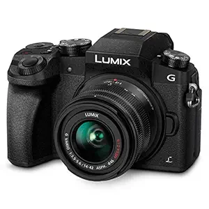 PANASONIC LUMIX G7 4K Mirrorless Camera, with 14-42mm MEGA O.I.S. Lens, 16 Megapixels, 3 Inch Touch LCD, DMC-G7KK (USA BLACK)