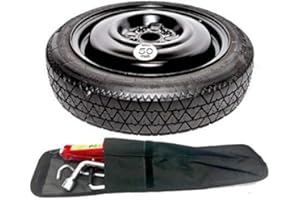 THEWHEELSHOP 15" SPACE SAVER SPARE WHEEL AND TOOL KIT COMPATIBLE WITH i10 (2017-PRESENT DAY)
