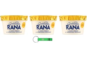 3x Giovanni Rana Sugo Fresco Parmigiano Reggiano,Frische Parmesankäse-Sauce 150g + Beni Culinari Kostenloser Schlüsselanhänger