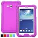 Produktbild Galaxy Tab 3 Lite 7.0 Hülle - Poetic [Turtle Skin Serie] - [Ecken-/Kantenschutz] [Tastbare Seitengriffe] [Sound-Verstärker] [Lüftung unten] Schutzhülle aus Silikon für Samsung Galaxy Tab 3 Lite 7.0 Lila (3 Jahre Herstellergewährleistung von Poetic)