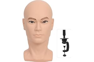 YYQXZG Blad Mannequin Testa Professionale per Cappello Display Maschera Dispiay Occhiali Dispiay con un morsetto da tavolo (L-30)
