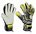 Price comparison product image GK Saver Football Goalkeeper Goalie Champ 02 Grey Semi Negative,Flat Cut Goalie Gloves (YES FINGERSAVE/NO PERSONALIZATION, Size 7)