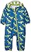 Hatley Baby Boys' Printed Rain Bundler Raincoat, Blue (Silhouette T-Rex), 2-3 Years