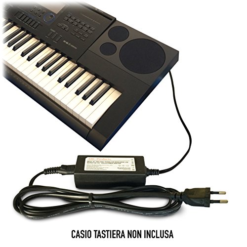 ABC Products® Sostituzione Casio DC 12V / 12V Volt, Alimentatore, alimentazione, Adattatore Cavo di alimentazione (AD-A12150LW, AD-A12150, Privia Pro) per Casio Synthesizers / Digital Piano's / Keyboards / Tastiera (modelli indicati di seguito)