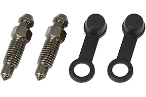 F FIERCE CYCLE 2pcs Hohlschraube Entlüftungsschraube mit Kappe M7x1mm für Motorrad