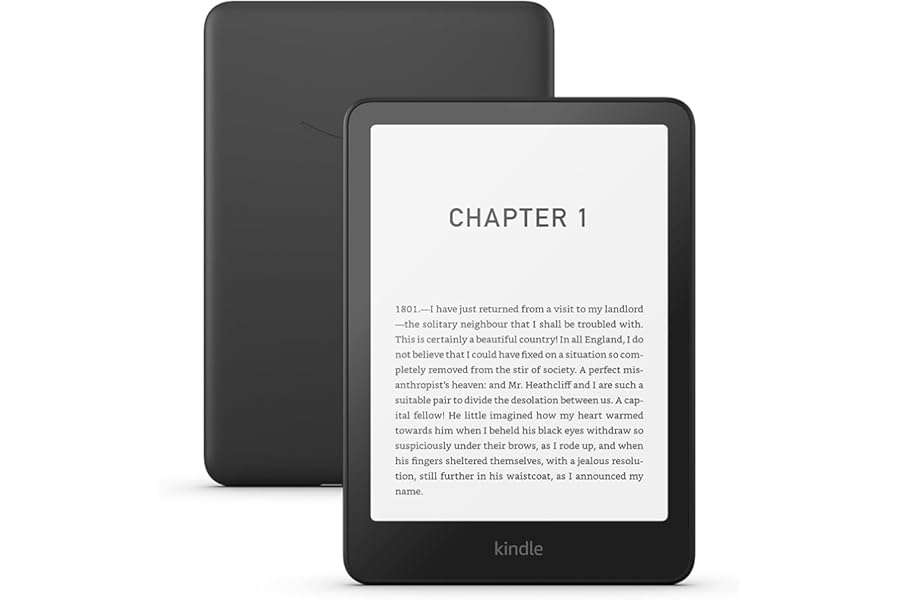 Amazon Kindle Paperwhite (newest gen) – Our fastest Kindle ever, with new glare-free display and weeks of battery life – 16GB – Without Ads - Black