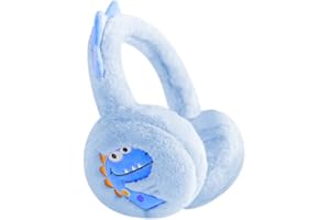 SJTJSPX Cache-oreilles Mignon Dinosaures,Cache-oreilles Filles Garçon,Peluche Douce&Chaud Protecteurs d'oreilles Enfants Couvre-Oreille Pliables Hiver Chauffe-oreilles Extérieur Fourreau d'oreilles