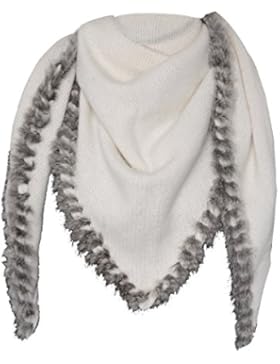 Roeckl Damen Polar Knitting Triangle Schal Woolwhite