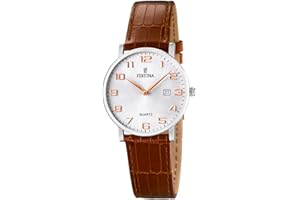 Festina - F16477/2 - Montre Femme - Quartz Analogique - Bracelet Cuir Marron