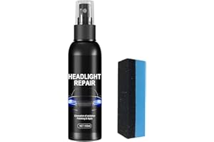 Scheinwerfer Kratzer Reparaturspray,Asudaro Auto Scheinwerfer Reparaturflüssigkeit Lampenschirm Kratzer Reparatur Politur Scheinwerfer Renovierung Coating Spray Beschichtungsspray Reinigen,100ml