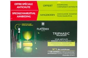 RENE FURTERER Furterer Triphasic Progressive Ritual Progressive Anti-Hair Loss Treatment 8 x 5,5ml + Stimulating Shampoo 100ml Free