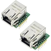 Hailege 2pcs W5500 Ethernet Network Module SPI to LAN TCP IP STM32 Interface 3.3V 5V for Arduino WIZ820io RC5
