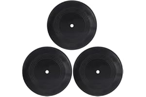 GADPIPARTY 3 Pièces Décoration De Disque Vinyle De La Maison Décorations De Disques Vinyles Vinyle Vierge Enregistrer Décorations D'enregistrement Papier Découpé Ancien Plastique