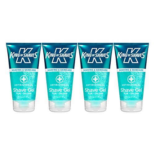 King of Shaves Antibacterial Shave Gel 150ml QUAD-PACK