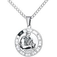NKlaus Pesci, segno zodiacale, argento 925, ciondolo da 16