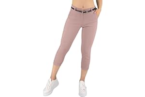 JOPHY & CO. Pantalone Donna Chino 3/4 con Cintura (cod. 3013)