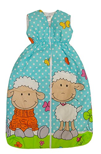 BOMIO Schlafsack Baby Frühljahr und Sommer | Baby- und Kleinkinder-Schlafsack | sicherer komfortabler Schlaf | 100% Baumwolle Oeko-Tex zertifiziert