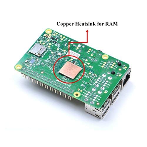 GeeekPi Ventilador de refrigeraci  n CPU silencioso Ventilador de ventilador doble Ventilador Disipaci  n de calor con 2 paquetes Kit de enfriamiento de cinta t  rmica para Raspberry Pi 3 2 Modelo B  Se adapta a Retroflag Nespi NES Case y NESPI CASE PLUS  V1 0 No para Pi 3B   
