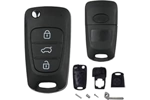 Lot de 2 boîtiers pour clé de voiture Hyundai i10 i20 i30 ix35 Elantra KIA Cee'd Picanto Rio