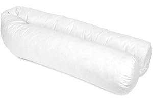 Linnea Nackenrolle, 220 cm, Grizz'lit Federn, 100 % Entenfedern