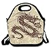 Produktbild Dozili Drachen-Kunst, große und dicke Neopren, isolierte Lunch-Tasche, Kühltasche, warm, mit Schultergurt, für Damen, Teenager, Mädchen, Kinder, Erwachsene