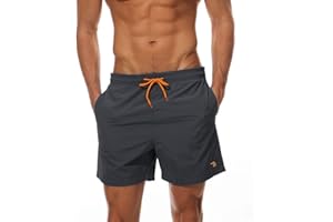 donhobo Men's Swim Trunks Board Shorts Beach Pants Swimming Waterproof Quick Dry Surfing Boardshorts