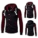 Produktbild Kapuzenpullover Herren, DAY.LIN Mantel Jacke Outwear Sweatshirt Winter Schlank Hoodie Warme Kapuze Sweatshirt (M, Wein)