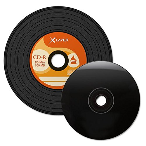 CD-R 80 XLayer 48x Black Vinyl 50er Cakebox